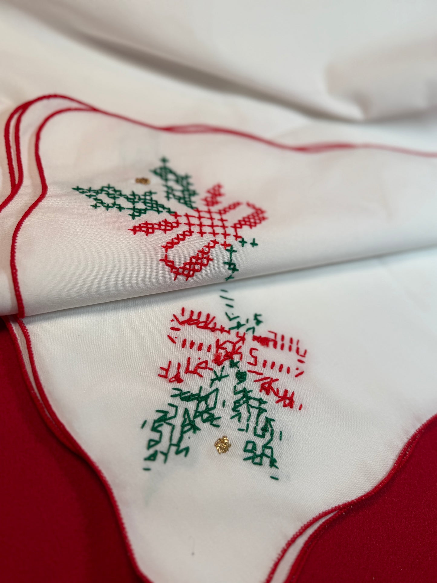 The Vintage Shop - Large Hand-Embroidered Napkins (Set of 8)