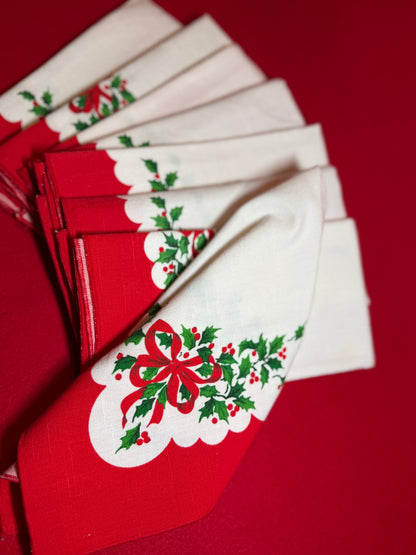 The Vintage Shop - Linen Holiday Napkins (Set of 8)